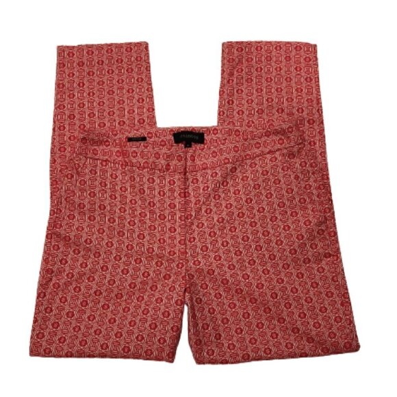 Talbots Heritage Preppy Jacquard Cropped Ankle Pants - Picture 1 of 7